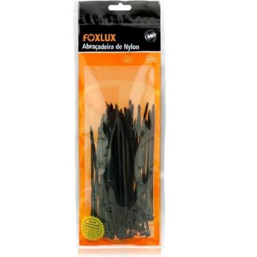 Imagem de Abraçadeiras de Nylon 380 x 4.8 mm 50 Unidades Preto Foxlux