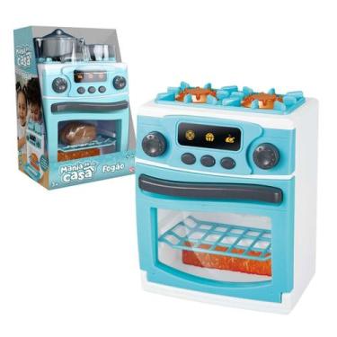 Imagem de Brinquedo Fogão Interativo Infantil Com Luz Som e Acessórios - Dm Toys