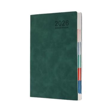 Imagem de Caderno A5 De Couro PU, Agenda Diária E Semanal De 365 Dias, Diário Po