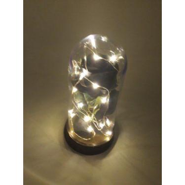 Imagem de Luminária A Rosa Encantada Rosa Negra Preta A Bela E A Fera - Amor Lin