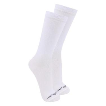 Imagem de Kit com 2 Pares de Meias Esportiva Cano Longo Speedo 8026, Branco, 39-