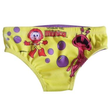 Imagem de Sunga De Natação Infantil Cascão Turma Da Mônica - Floty, M, Amarelo
