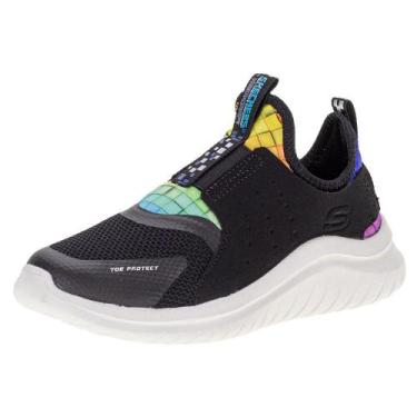 Imagem de Tênis infantil ultra flex 2.0 cubor skechers 402202l, Preto, 29
