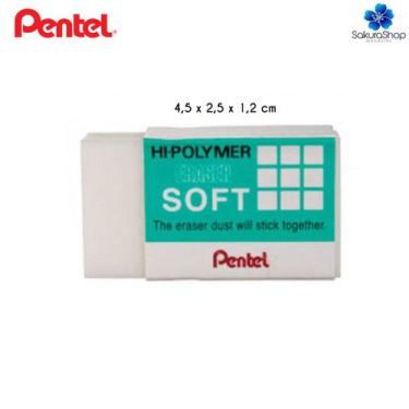Imagem de Borracha Dust Free Hi-Polymer PENTEL -, Grande 4,5 x 2,5 x 1,2 cm
