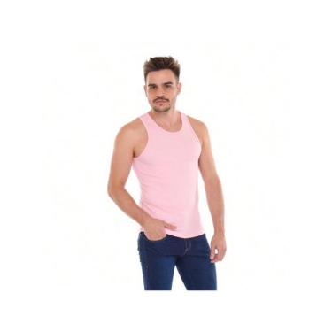 Imagem de Regata Masculina Americana Gringa - EXECUÇÃO JEANS, Rosa bebê, M