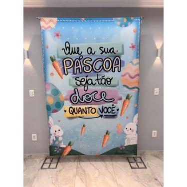 Imagem de Painel Festa Retangular Para Casado 1,5x2,2m Pascoa 6 - Fantasia Bras