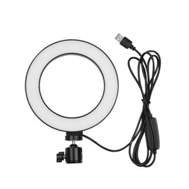Imagem de Ring Light LED Bicolor Iluminador de Mesa 16cm - TUDOPRAFOTO