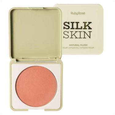 Imagem de Blush Compacto Ruby Rose Silk Skin Natural Flush Latte Luxe Hb-t1001-3