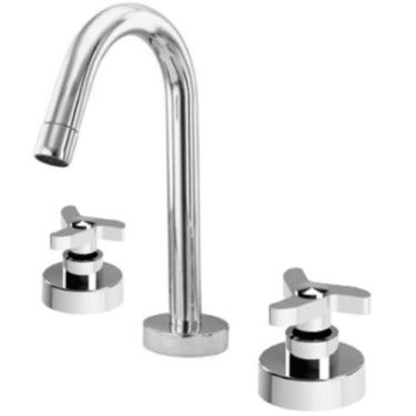 Imagem de Misturador de Mesa p/Lavatório Bica Alta Wind DN15 Cromado Romar - ROM