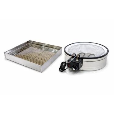 Imagem de Kit Fritadeira Elétrica Tacho 7L Esmaltado+ Escorredor 220V - Global, 