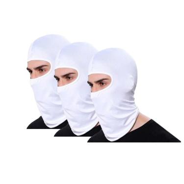 Imagem de Kit 3 Balaclava Térmica Ninja Touca Motociclista Proteção Uv 50+ - Cinza - Unico - Home...