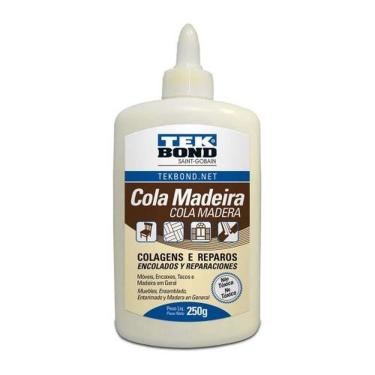 Imagem de Cola para Madeira 250g Tekbond - Secagem Rápida e Aderência Excelente à Base de Água 1 Unidade Tekbond