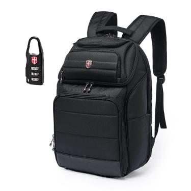 Imagem de Mochila Unissex Swissport Executiva Para Notebook Impermeável Resistente 21 Litros-Masc...