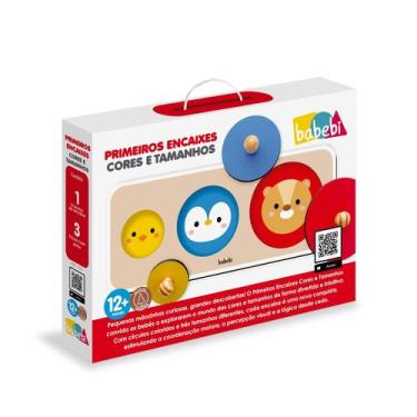 Imagem de Brinquedo Interativo Primeiros Encaixes Cores e Tamanhos Babebi