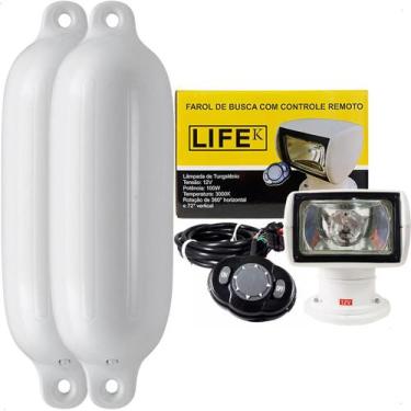 Imagem de Farol Busca Direcional Controle 12v + 2 Defensa G5 Original - LifeK
