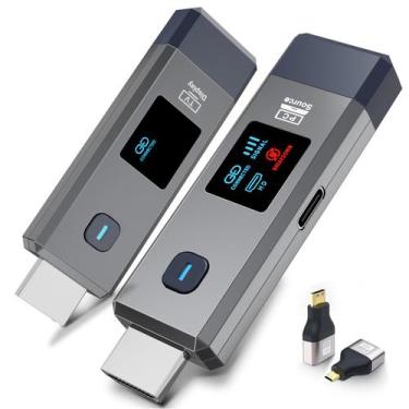 Imagem de Receptor transmissor HDMI sem fio Qisoable 50m 4K Decode