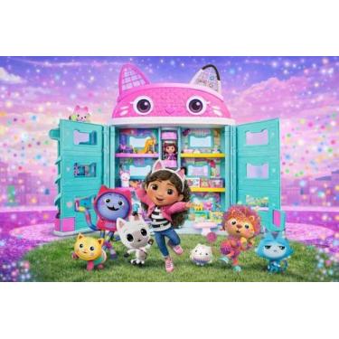 Imagem de Casa Mágica Gabby Dollhouse 60cm Elevador Acessórios Sunny