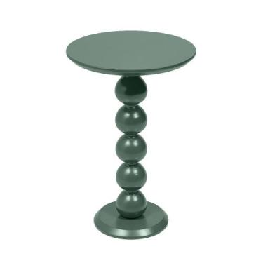 Imagem de Mesa Lateral alta em Madeira Maciça Poá Artemobili, verde