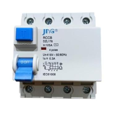 Imagem de INTERRUPTOR DE CORRENTE DE FUGA IDR DZL1764125 TETRAPOLAR 3PN a direit