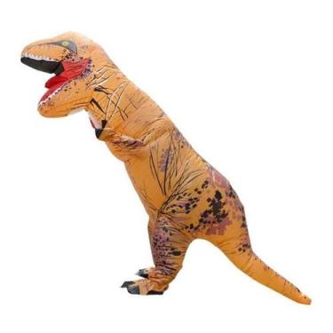 Imagem de Fantasia Inflável Dinossauro Tiranossauro T Rex Adulto MARRON - GENÉRI