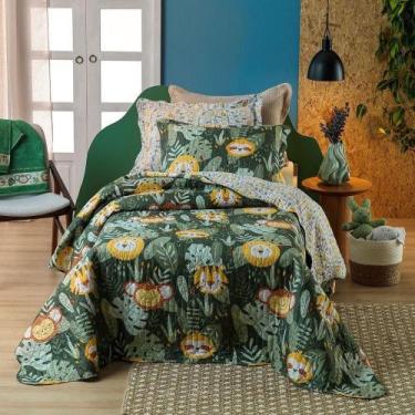 Imagem de Cobre Leito Infantil Casual Kids Com Porta Travesseiro Selva - Solteir