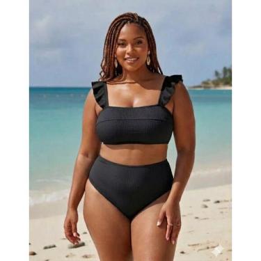 Imagem de Biquíni Plus Size GG 46/50 Texturizado Hot Pants Manguinha - Dita Bras