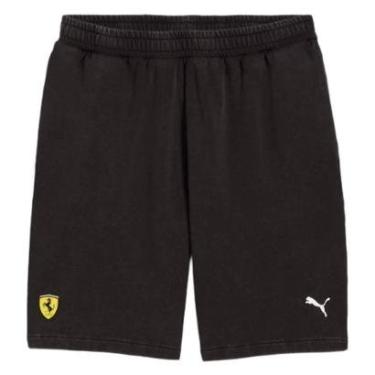 Imagem de Shorts Moletom Scuderia Ferrari Sportswear SW Preta Puma-Masculino