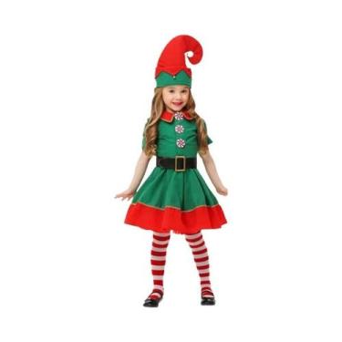 Imagem de Fantasia De Elfo Verde Para Crianças, Meninos E Meninas, Roupa De Nata