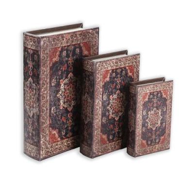 Imagem de Kit 3 Livro Camuflado Book Cofre Decorativo Fake Porta Joias Documento