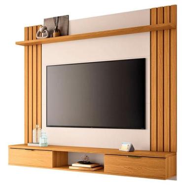 Imagem de Painel para TV Home Suspenso Solus Cinamomo Off White  HB Móveis - HB 