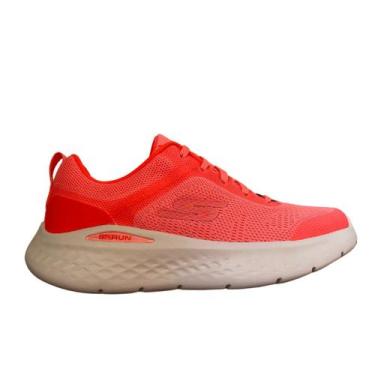 Imagem de Tênis Feminino Skechers 129423 Go Run Lite, Rosa, Coral, 35