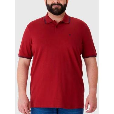 Imagem de Camisa Polo Malwee 1000087860 Masculina Plus Size Piquet Stretch T. G1