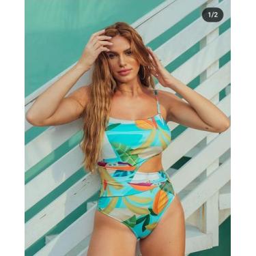 Imagem de Maiô Renata estampa com Azul Maldivas - Beachway , G