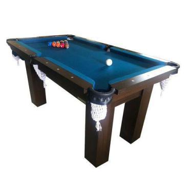 Imagem de MESA DE SINUCA BILHAR SNOOKER - Rm3 BASE ULTRA RESISTENTE - AZUL PETRÓ