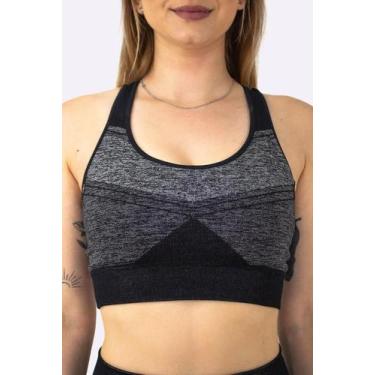 Imagem de Top HUPI Seamless Mescla, Cinza, P