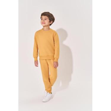 Imagem de Blusão Moletom Infantil Menino Pollen Divertto, Amarelo, 4