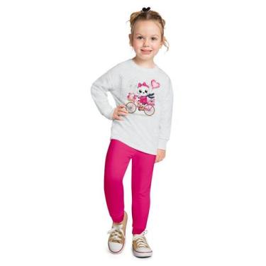 Imagem de Conjunto Infantil Kyly Calça E Blusa Moletom Menina Cor:Modelo 02Taman