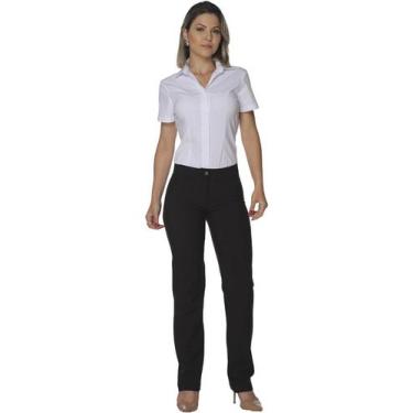 Imagem de Calça social feminina - Demorgan Uniformes, Preto, 52