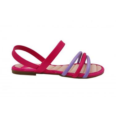 Imagem de Sandália Infantil Molekinha Menina Rasteirinha 2157.876, Rosa, Roxo, 3