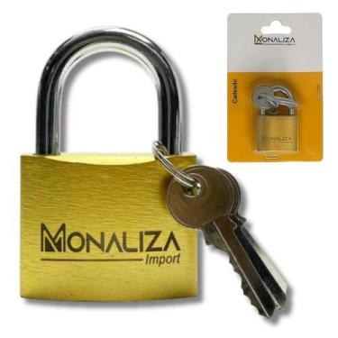 Imagem de Cadeado Monaliza Latão Resistente Armário + Chaves - Hxt, 25mm-curto-2