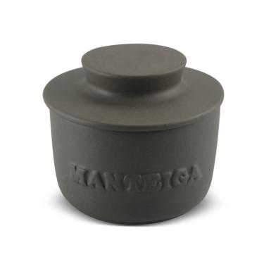 Imagem de Manteigueira Francesa de Cerâmica 250g para Manteiga Macia em Temperatura Ambiente Grafite Ceraflame