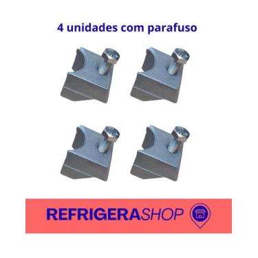 Imagem de 4 Cunhas do Suporte do Cesto mais 4 parafusos  Compatível com Brastemp