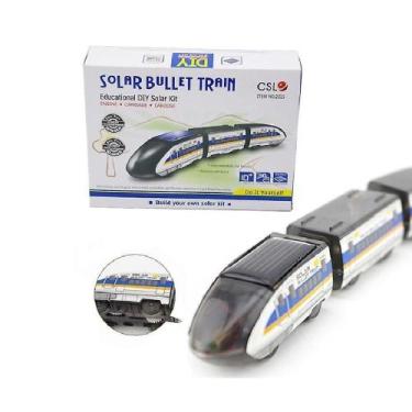 Imagem de Kit brinquedo educativo robotica trem solar com placa de energia trenz
