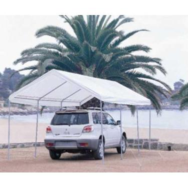 Imagem de Gazebo Retangular para Carro 600x300cm Branco - Just Home Collection