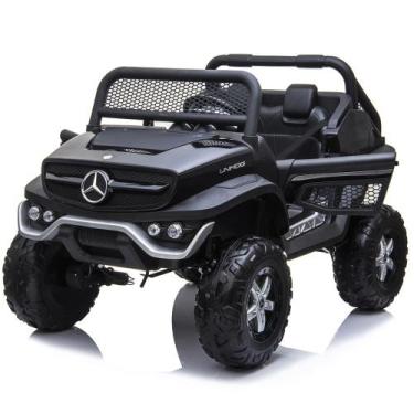 Imagem de Carrinho Elétrico Mercedes Quadriciclo Utv 2 Lugares 12v Usb Preto - I