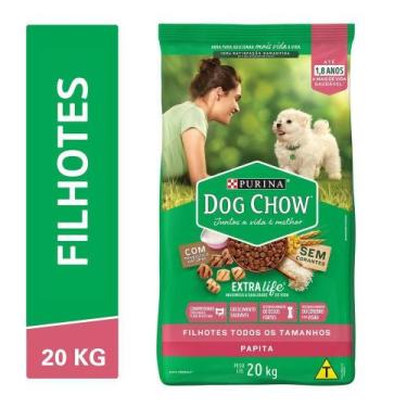 Imagem de Ração DOG CHOW Extra Life Papita Filhotes Todos os Tamanhos 20kg