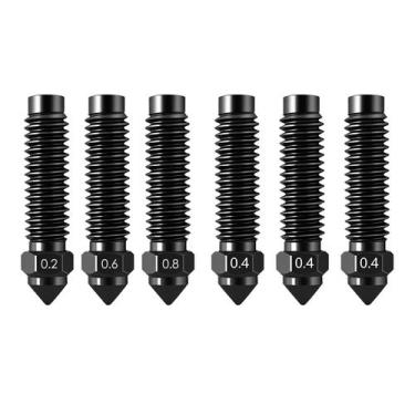 Imagem de Kit de Bicos QIMATOP para Elegoo Centauri Carbon 0,2-0,8mm 6 unidades