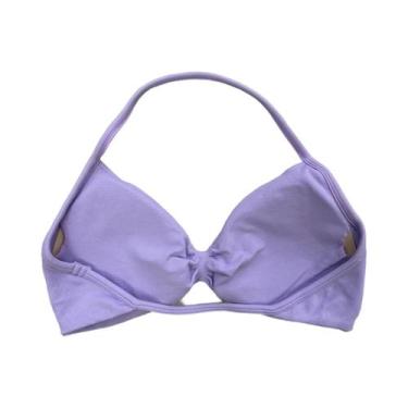 Imagem de Top Esportivo Feminino Acolchoado Com Costas Abertas, Tipo Halter, Par