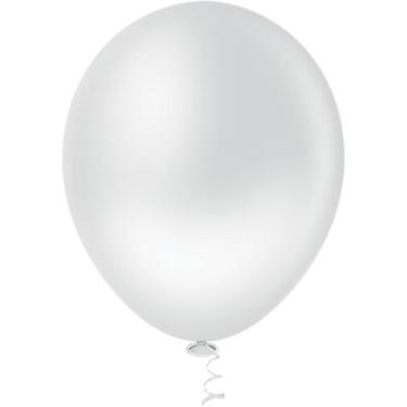 Imagem de Balão Pic Pic N10 Liso C/50un Festa Decoração Aniversario, Branco