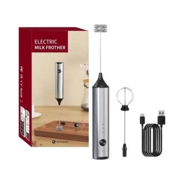 Imagem de Batedor De Leite Elétrico Portátil Sem Fio, Mini Mixer Para Café, Bate
